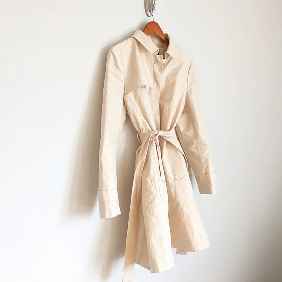 Club Monaco Ivory Spring Trench - Picture 11 of 11